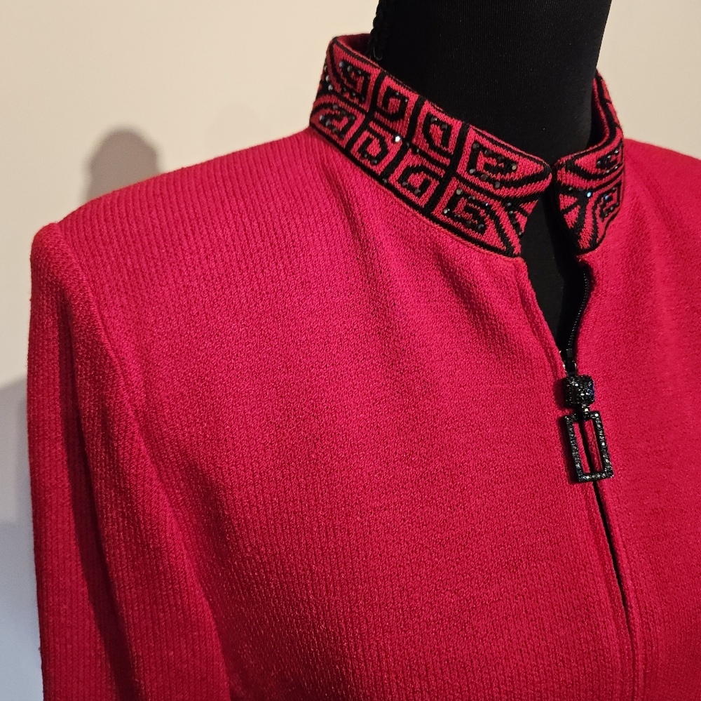 Vintage St John Evening Red Jacket - Picture 6 of 9